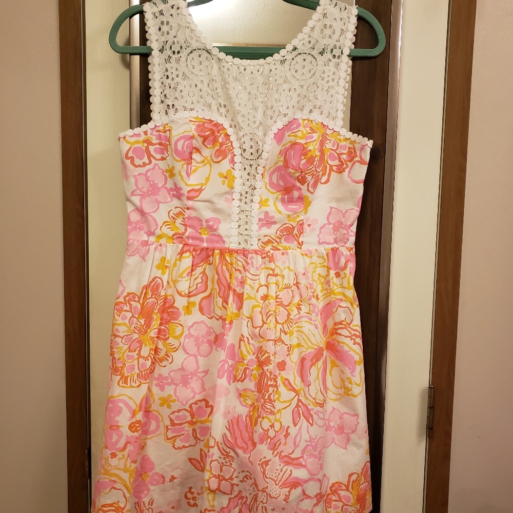 Lilly Pulitzer Raegan Fit & Flare Happiness Is